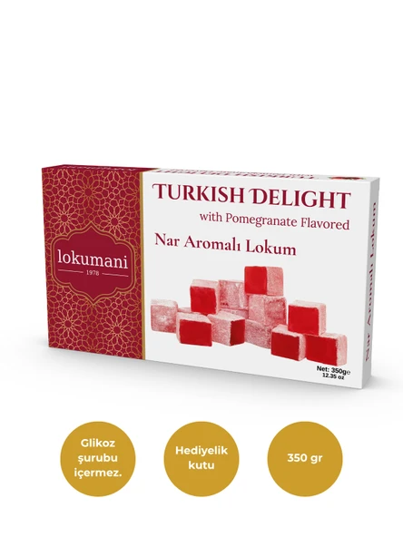 Nar Aromalı Lokum 350 Gr ürün görseli 1