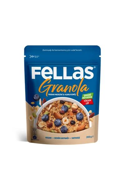 Fellas Granola - Yaban Mersini & Kuruyemiş (200 g) ürün görseli 1