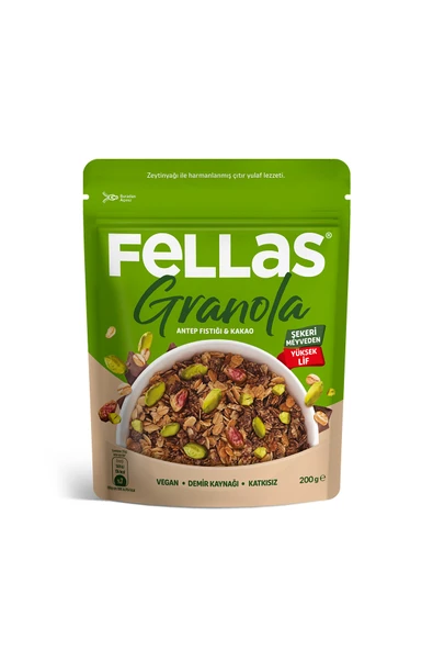 Fellas Granola - Antep Fıstığı & Kakao (200 g) ürün görseli 1