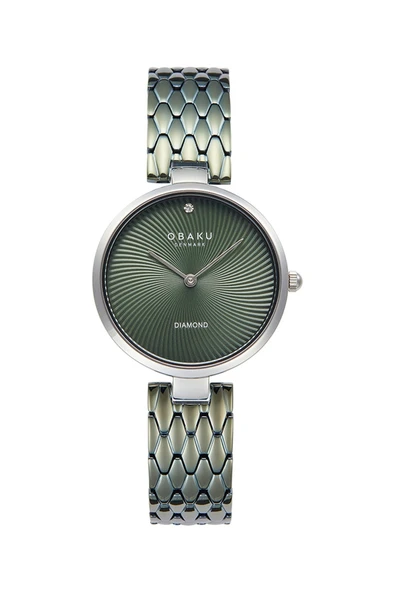 Obaku Denmark V256LXCESE Quartz Çelik Yeşil Safir Cam 32 mm Kadın Kol Saati ürün görseli 1