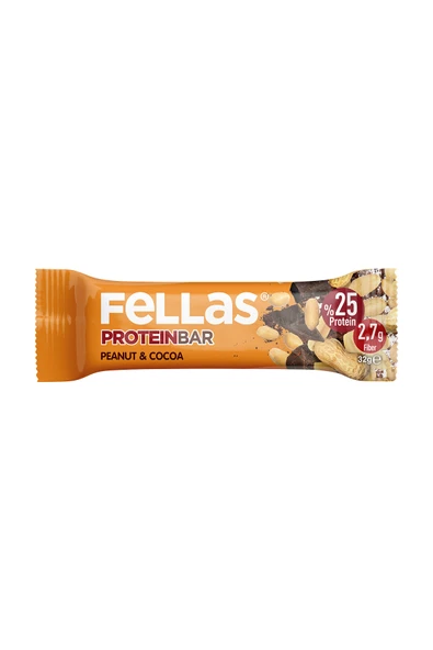 Fellas Protein Bar - Yer Fıstıklı ve Kakaolu (32 g) x 12 Adet ürün görseli 1