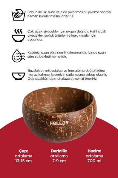 Jumbo Hindistan Cevizi  Kase - Resim 3