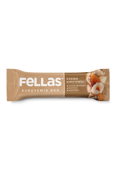 Fellas Karışık Kuruyemiş Bar (30 g) x 12 Adet ürün görseli 1