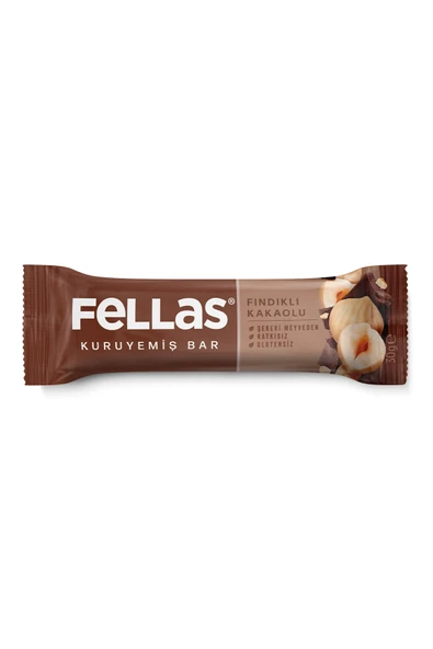 Fellas Fındıklı Kakaolu Kuruyemiş Bar (30 g) x 12 Adet ürün görseli 1