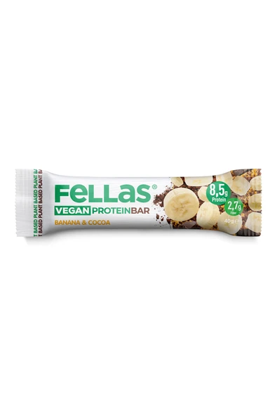 Fellas Vegan Protein Bar - Muzlu ve Kakaolu (40 g) x 12 Adet ürün görseli 1