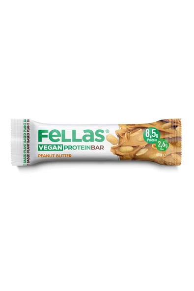 Fellas Vegan Protein Bar - Yer Fıstığı Ezmeli (40 g) x 12 Adet ürün görseli 1
