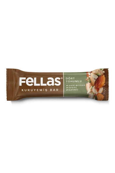 Fellas Dört Tohumlu Kuruyemiş Bar (30 g) x 12 Adet ürün görseli 1