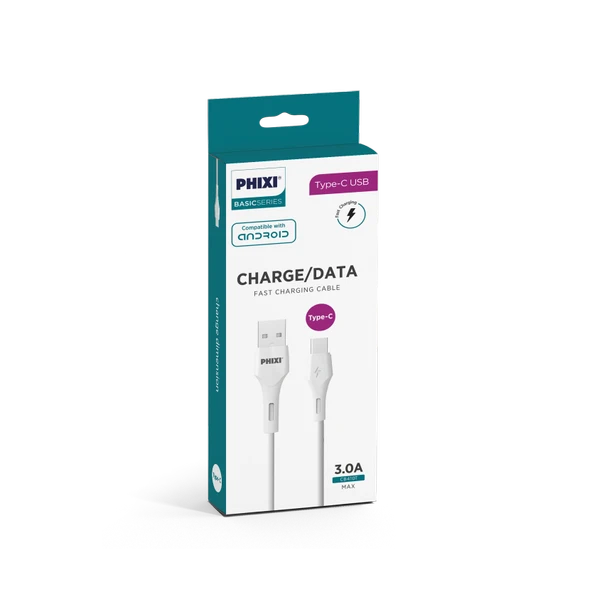 Phixi CB410T Basic 100 Cm Type-C USB Şarj ve Data Kablosu - Resim 2