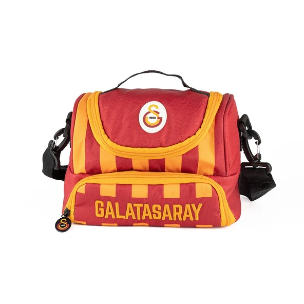 Lisanslı Orjinal Galatasaray Sarı Kırmızı Çubuklu Okul Beslenme Çantası (25541) ürün görseli 1