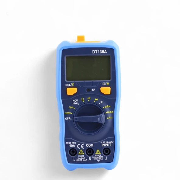 600V Dijital Multimetre Elektrik Ölçü Cihazı Aleti Ampermetre Direnç Akım Voltaj Ölçer ürün görseli 1