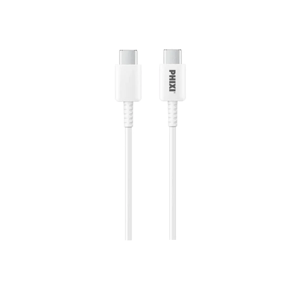 Phixi CB460 Type-C to Type-C 60W Şarj ve Data Kablosu – Hızlı Şarj ürün görseli 1