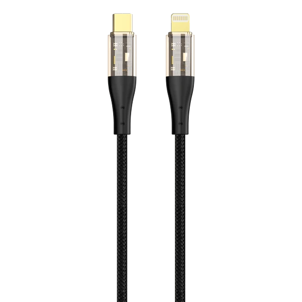 PHİXİ FORCE CB421L HASIR ÖRGÜ VE EKSTRA GÜÇLENDİRİLMİŞ BAŞLIKLI TYPE-C TO LIGHTNING HIZLI ŞARJ VE DATA KABLO ürün görseli 1