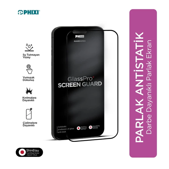 Phixi Premium Guard Parlak Cam Ekran Koruyucu – iPhone 11 Pro Uyumlu | Antistatik, Su Tutmaz, Tam Kaplama ürün görseli 1