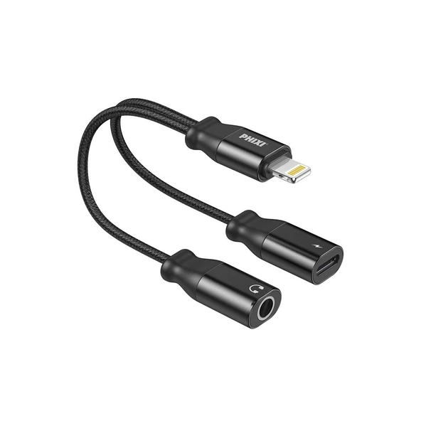 Phixi Basic CA115 Ligthning to Lightning ve 3,5mm Jack Çevirici Kablo ürün görseli 1