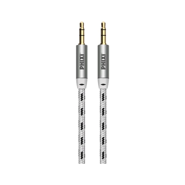 Phixi Basic A810 Hasır Örgü 3.5mm Aux Kablo - Resim 7