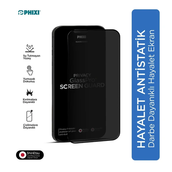 Phixi Premium Guard Hayalet Cam Ekran Koruyucu – Samsung S24 FE Uyumlu | Antistatik, Su Tutmaz, Tam Kaplama ürün görseli 1