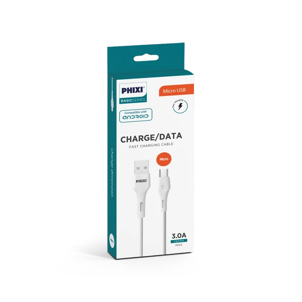 Phixi CB410M Basic 100 Cm Micro USB Şarj ve Data Kablosu - Resim 2