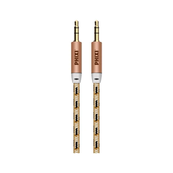 Phixi Basic A810 Hasır Örgü 3.5mm Aux Kablo ürün görseli 1