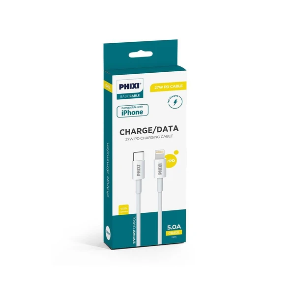 Phixi Basic CB412L Type-C to Lightning USB Şarj Kablosu - Resim 2