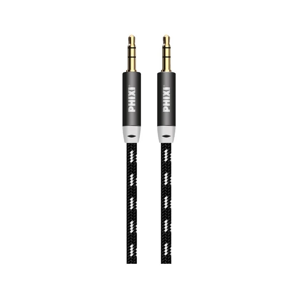 Phixi Basic A810 Hasır Örgü 3.5mm Aux Kablo - Resim 5