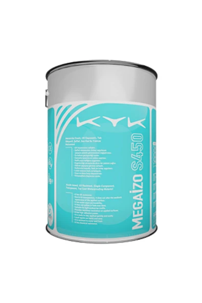 Kyk Megaizo S450 Tek Bileşenli Sıvı Şeffaf Camsı Kaplama 5kg. ürün görseli 1
