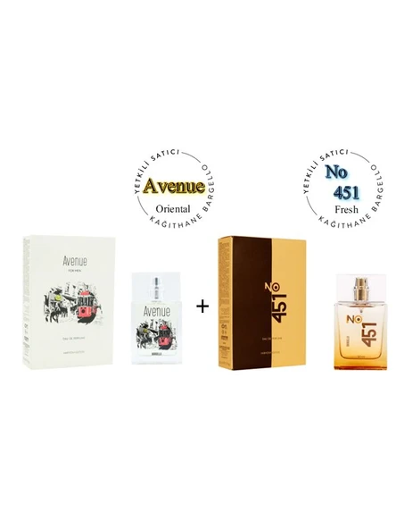 Avenue + No: 451 Erkek / Unisex Parfüm 50 ml edp Oriental / Fresh  - Mnms50ave451 ürün görseli 1