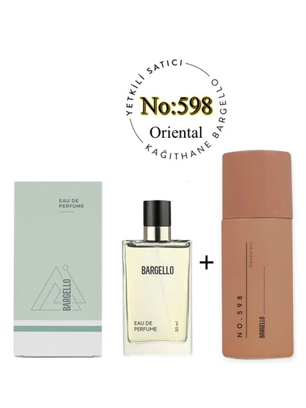 598 Unisex Parfüm Edp 50 ml + No: 598 Unisex Deodorant 150 ml  - Mnms598deo ürün görseli 1