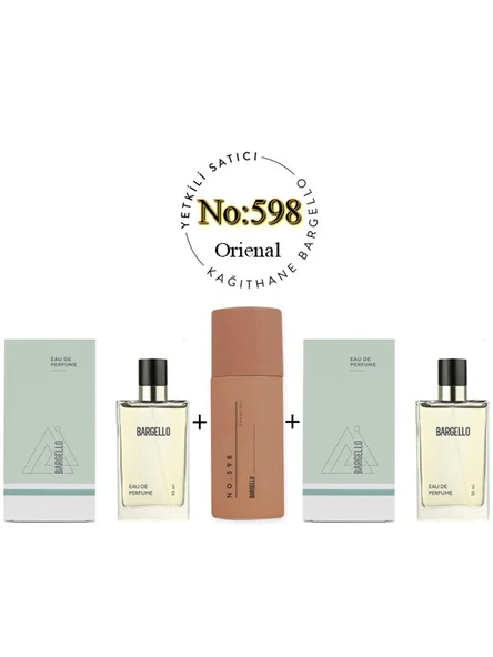 598 +598 Unisex Parfüm Edp 50 ml + No: 598 Unisex Deodorant 150 ml  - Mnms598deo2 ürün görseli 1
