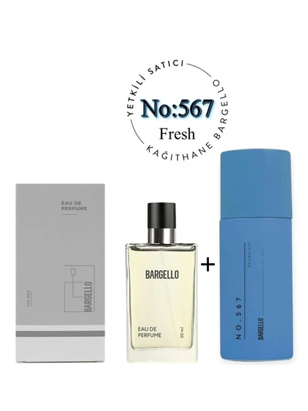 567 Erkek Parfüm Edp 50 ml + No: 567 Unisex Deodorant 150 ml  - Mnms567deo ürün görseli 1