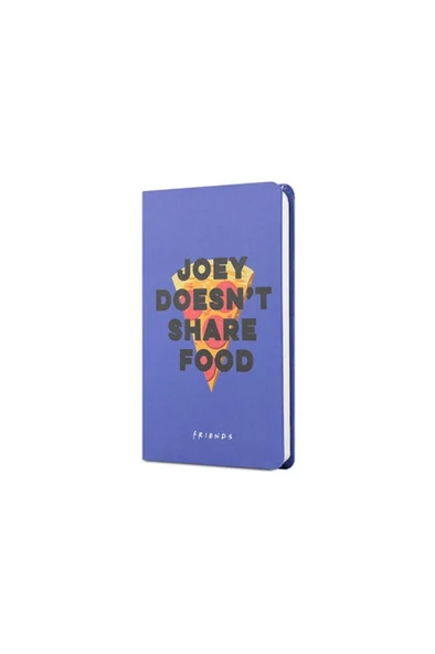 Mabbels Sert Kapak Lastikli Mini Defter Friends Pizza Mor 80 YP 9x14 DFT-388289 ürün görseli 1