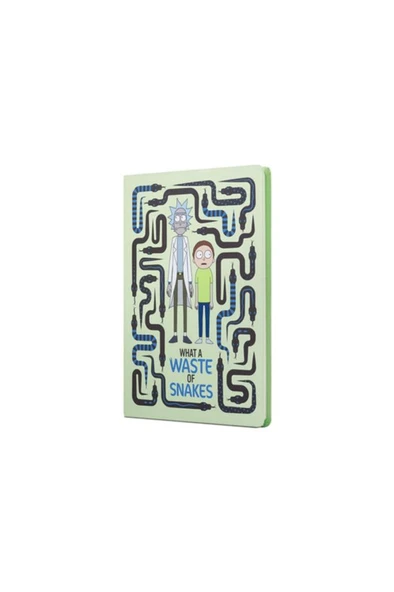 Mabbels Sert Kapak Butik Defter Rick And Morty Yılan Krem 80 YP 15x21 DFT-388074 ürün görseli 1