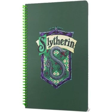 Mabbels Spiralli Defter Harry Potter Slytherin Yeşil 80 YP 17x24 DFT-388579 ürün görseli 1