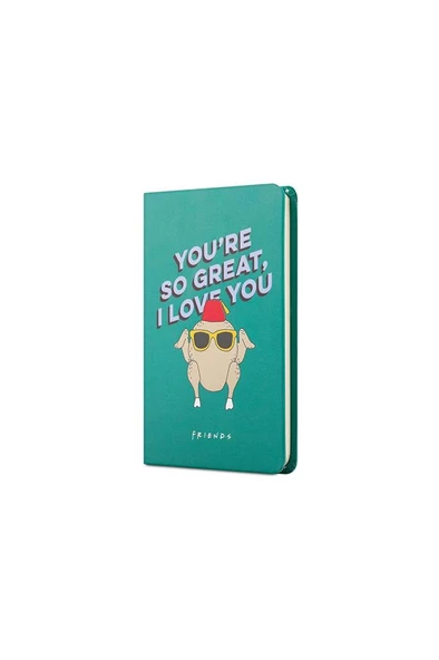 Mabbels Sert Kapak Lastikli Mini Defter Friends Hindi Yeşil 80 YP 9x14 DFT-388296 ürün görseli 1