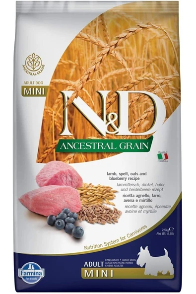 N&D Küçük Irk Kuzulu Açık Kuru Köpek Maması 1 Kg ürün görseli 1