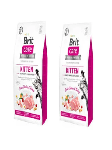 Care Tahılsız Yavru Kedi Maması 2 kgX2 =4 kg ürün görseli 1