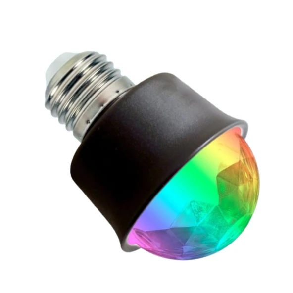 Mini 360 Derece Led 3.3 Watt E27 Duy Rgb Disko Lamba - Resim 3