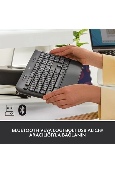 LOGITECH K650 SIGNATURE KABLOSUZ KLAVYE GRAFIT 920-010919 ürün görseli 1