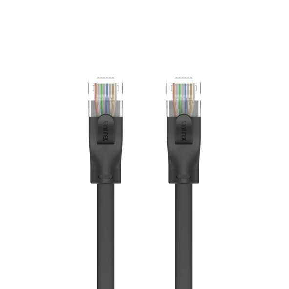 UNITEK CAT6 PATCH KABLO 3MT FLAT 1GBPS, SİYAH (C1811GBK) - Resim 3