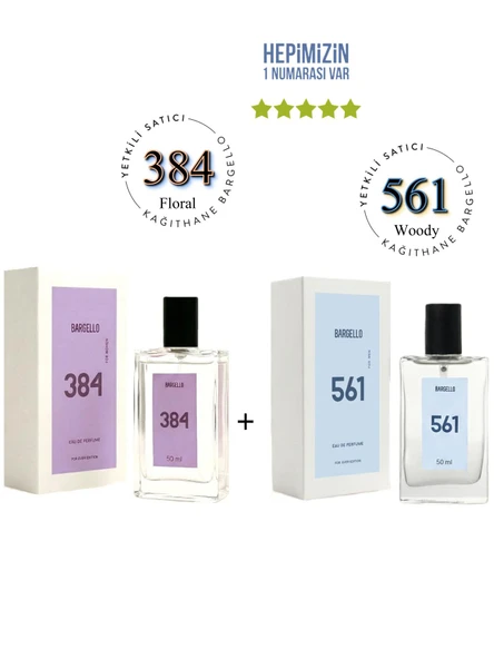384 + 561 Kadın/erkek Parfüm Edp 50 ml Floral/fresh - Mnms50384561 ürün görseli 1
