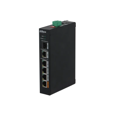 DAHUA PFS3106-4ET-60 4 PORT 4XFE-2XFE YÖNETİLEMEZ 60W POE SWİTCH ürün görseli 1