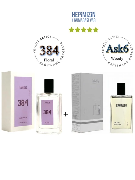 384 + Ask6 Kadın/erkek Parfüm Edp 50 ml Floral/fresh - Mnms50384ask6 ürün görseli 1