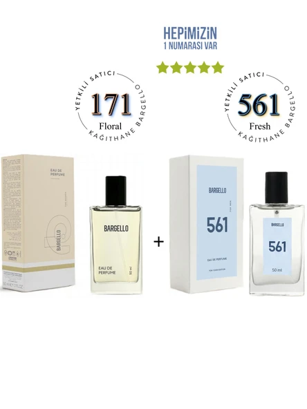 171 + 561 Kadın / Erkek Parfüm Edp 50 ml Floral / Fresh - Mnms50171561 ürün görseli 1
