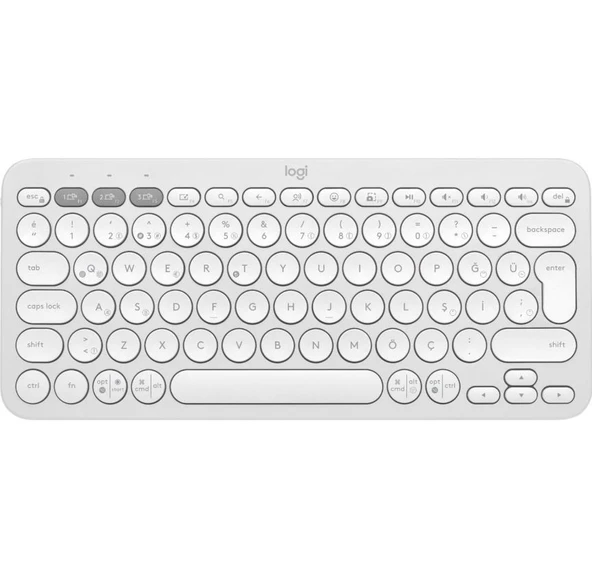 LOGITECH K380S PEBBLE KEYS 2 BEYAZ 920-011860 ürün görseli 1
