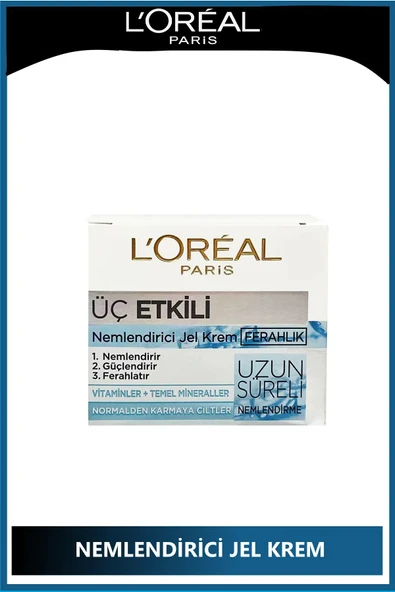 L'Oreal Paris 3 Etkili Nemlendirici Jel Krem 50 ml ürün görseli 1