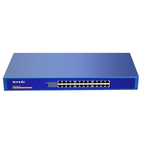 TENDA TEG1024G 24 PORT 10/100/1000 Rack-M SWITCH ürün görseli 1