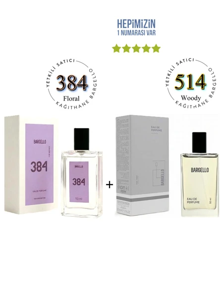 384 + 514 Kadın/erkek Parfüm Edp 50 ml Floral/oriental - Mnms50384514 ürün görseli 1