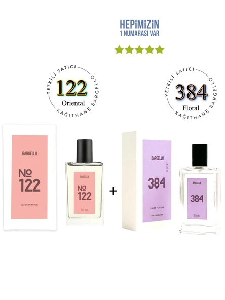 122 + 384 Kadın Parfüm Edp 50 ml Oriental/floral - Mnms50122384 ürün görseli 1