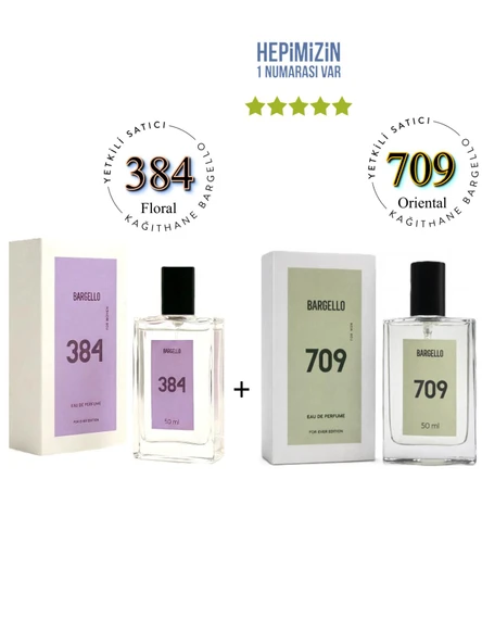 384 + 709 Kadın/erkek Parfüm Edp 50 ml Floral/oriental - Mnms50384709 ürün görseli 1