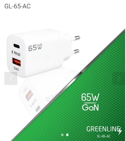 Redline Gl-65w-Acc Black Charge Şarj Başlığı Usb + Type-C Kablosuz ürün görseli 1