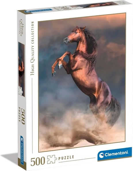 Clementoni 35521 Wild Red Stallion 500 Parça Puzzle ürün görseli 1